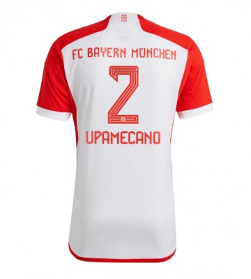 Bayern Munich Dayot Upamecano #2 Replika Hjemmebanetrøje 2023-24 Kortærmet